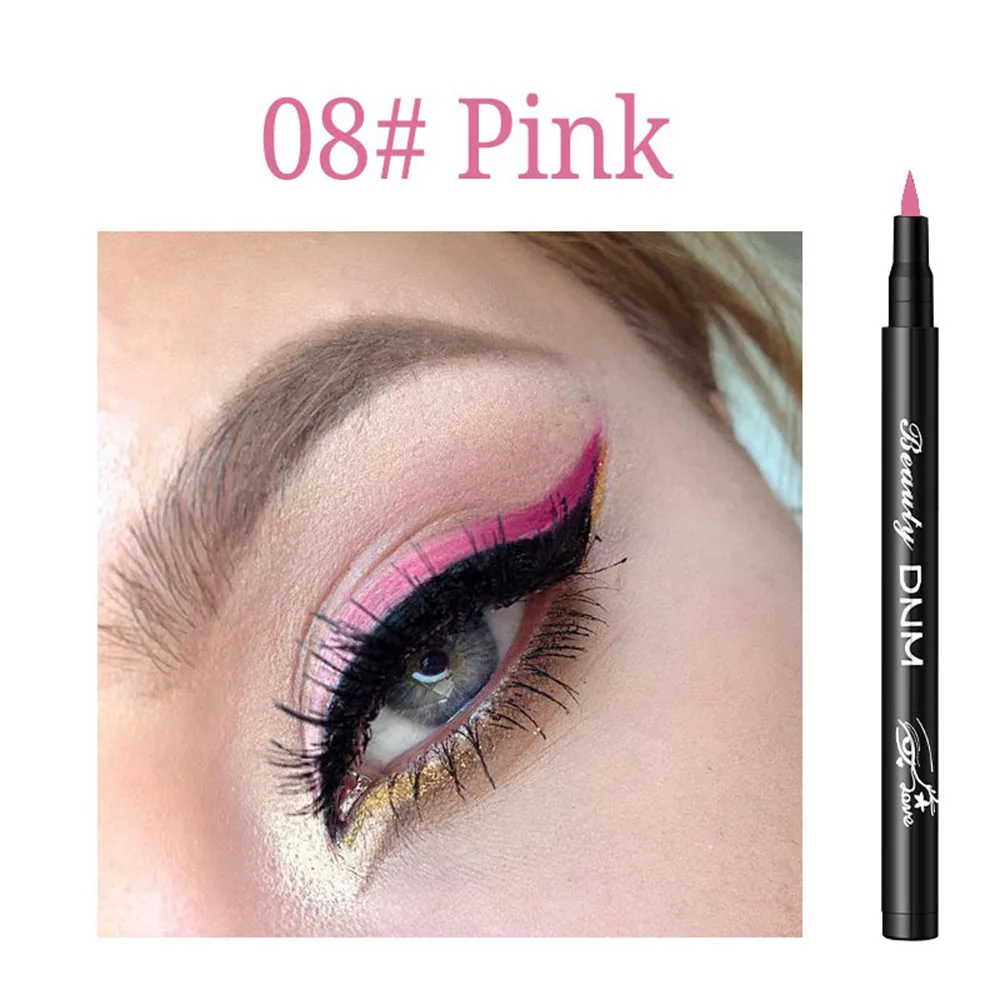 1PC Waterproof Matte Liquid Eyeliner Eyeshadow Long Lasting Multi-Colored Pigment Cosmetic Eye Shadow Liner Makeup Accessories