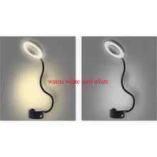 5 Вт Светодиодный наконечник настенный светильник алюминиевый корпус кольцевой источник света прикроватная тумбочка для ванной комнаты