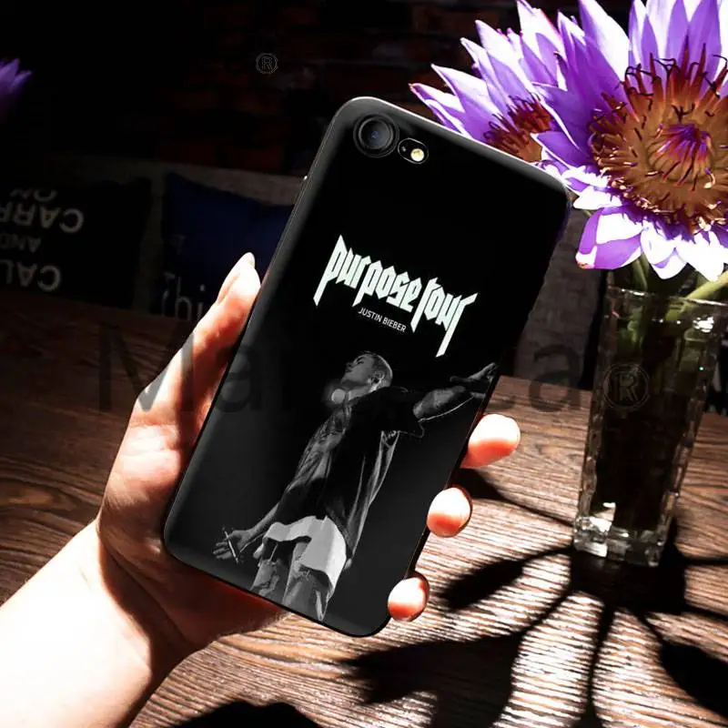 MaiYaCa For iphone 7 Case Justin Bieber Newest Cute Coque Phone Accessories Case for iPhone X 8 7 6 6S Plus X 5 XS XR Case
