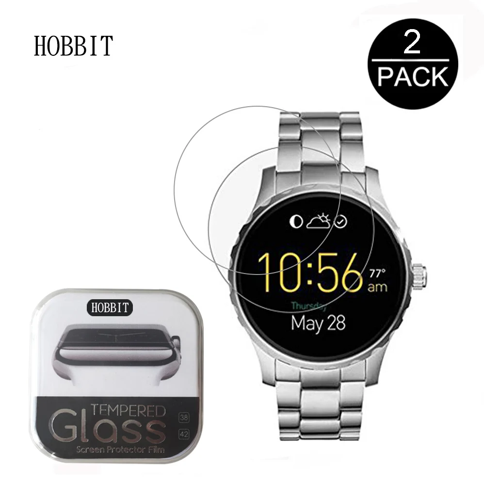 2 упаковки для Fossil Q Marshal 0 3 мм 2.5D 9H прозрачное закаленное стекло пленка Смарт часы