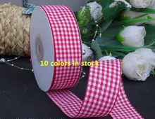 1 25mm Multicolor Tartan Plaid Ribbon Bows Appliques Sewing Crafts 25Y