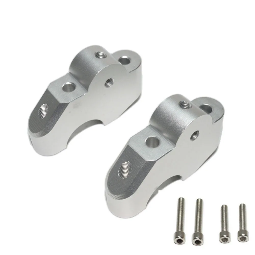 Серебряный ЧПУ мотоцикл образного руля до 28 мм Movers назад 25 мм кронштейн комплект для BMW R1200 R девять T