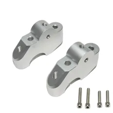 Серебряный ЧПУ мотоцикл образного руля до 28 мм Movers назад 25 мм кронштейн комплект для BMW R1200 R девять T