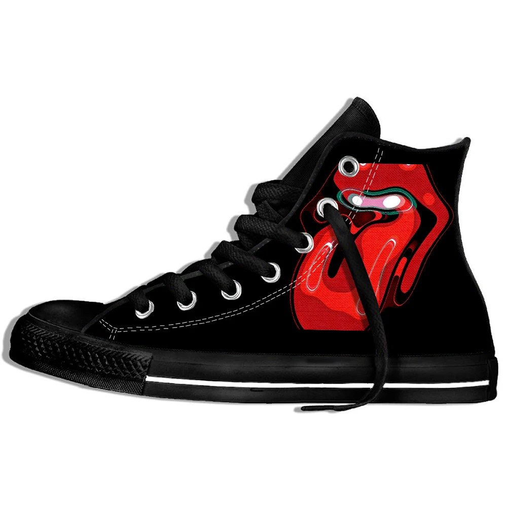 De Los Rolling Stones 3d Принт Кроссовки для мужчин/женщин веселое Harajuku Хип-хоп легкая обувь