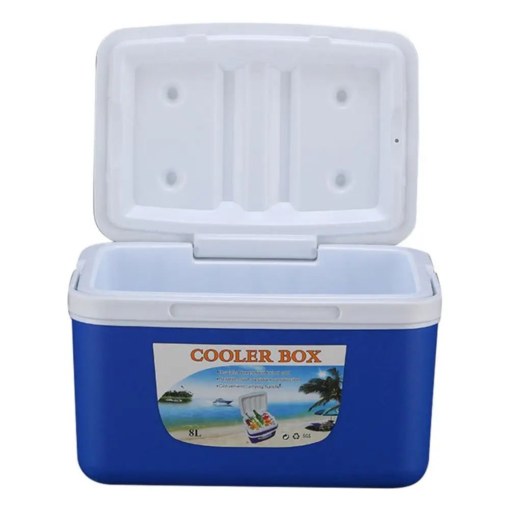 1 шт. 8л мини открытый инкубатор охлаждения двойного назначения коробка для хранения продуктов автомобиля холодной рыбалки охладитель коробка для обедов напитков фруктов молоко сиденье