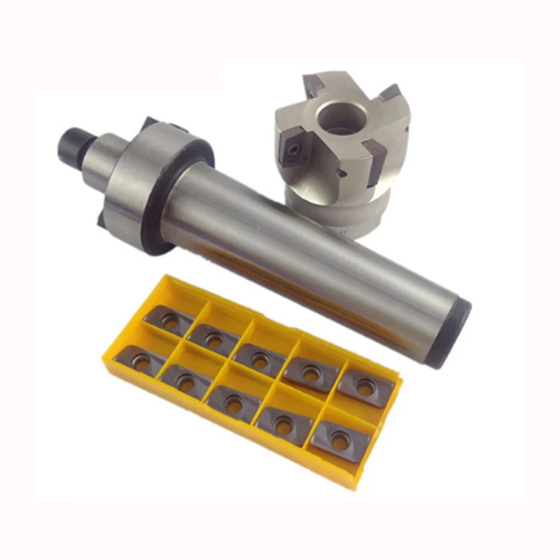 

1pc MT2 FMB22 M10 MT3 FMB22 M12 MT4 FMB22 Shank BAP400R 50 22 Face Milling CNC Cutter + 10pcs APMT1604 Inserts For Power Tool