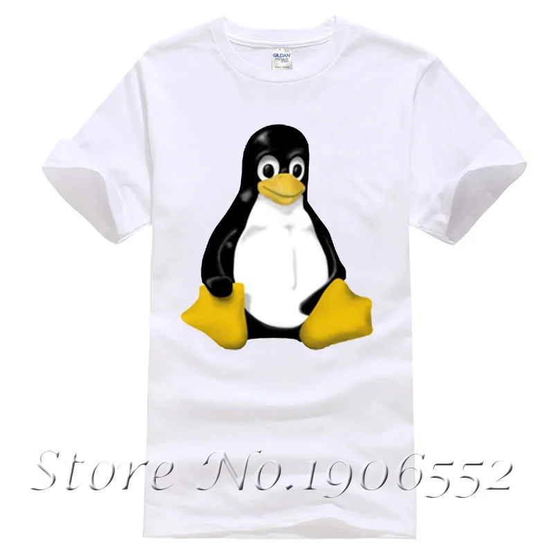 CafePress Dark t-shirt-linux tux penguin футболка из 100% хлопка с круглым вырезом повседневная
