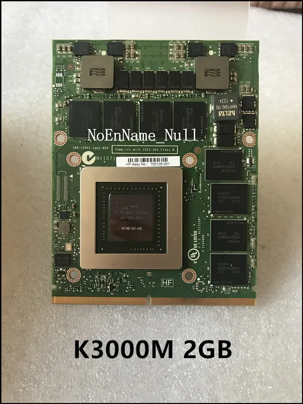 N14E-Q1-A2 2GB K3000M K 3000M Видео Vga Графическая карта для ноутбука DELL M6700 M6800 M6600 hp 8770W 8760W тестовая