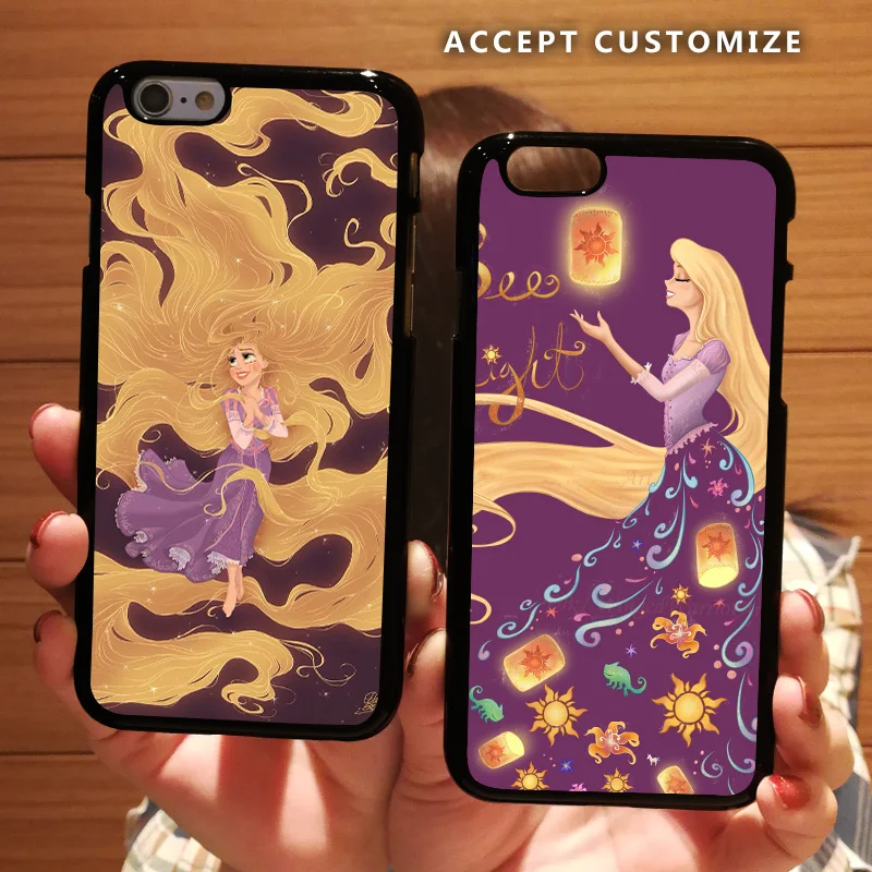 

Cartoon Tangled Rapunzel Cover Shell Case for Apple iPhone 10 X XS Max XR 5 5S SE 6 6S 7 8 Plus