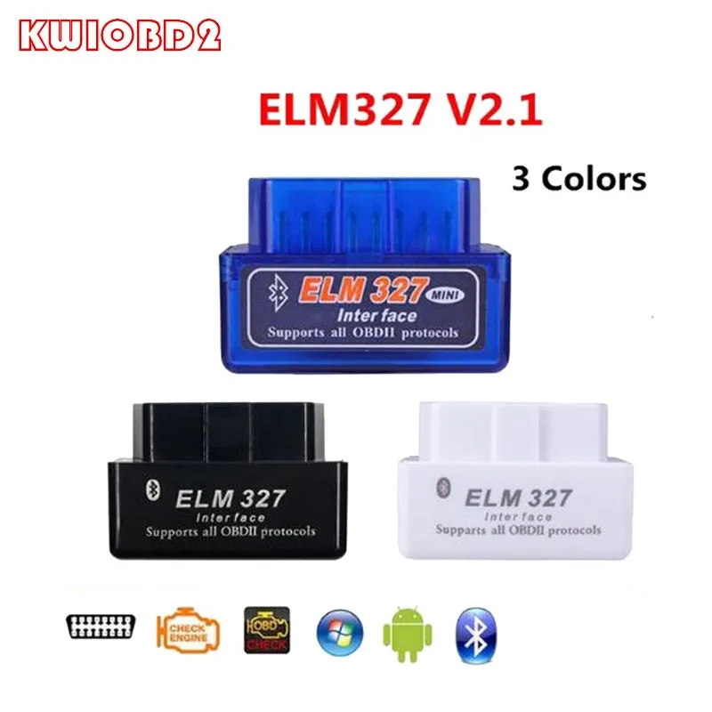 ELM327 V2.1 Bluetooth OBD OBD2 считыватель кодов CAN BUS поддерживает множество автомобилей