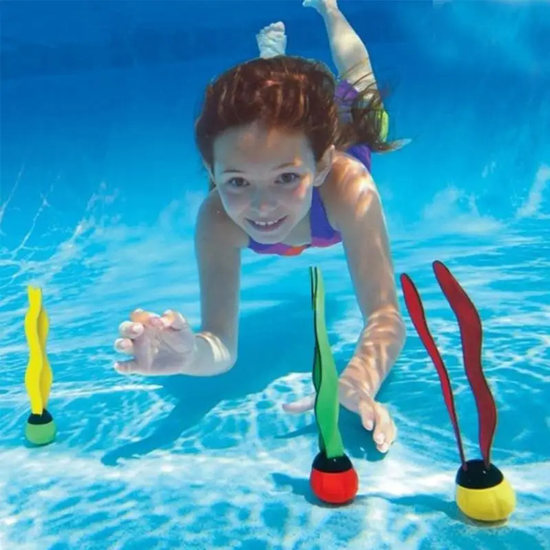 

3Pcs Simulation Seaweeds Kids Swimming Pool Outdoor Sport Diving Grab Stick Sea Plant Child Accessory Summer Bathtub #15