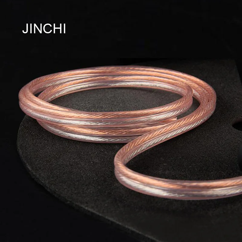 JINCHI 4N oxygen-free copper speaker cable pure copper high-power gold and silver audio cable for KTV, home theater 600 core JINCHI 4N oxygen-free copper speaker cable pure copper high-power gold and silver audio cable for KTV, home theater 600 core