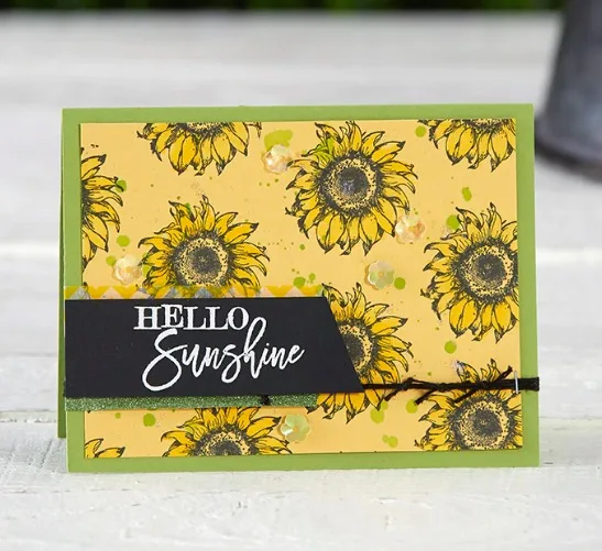 Прозрачный штамп в виде подсолнуха/декоративный для скрапбукинга своими