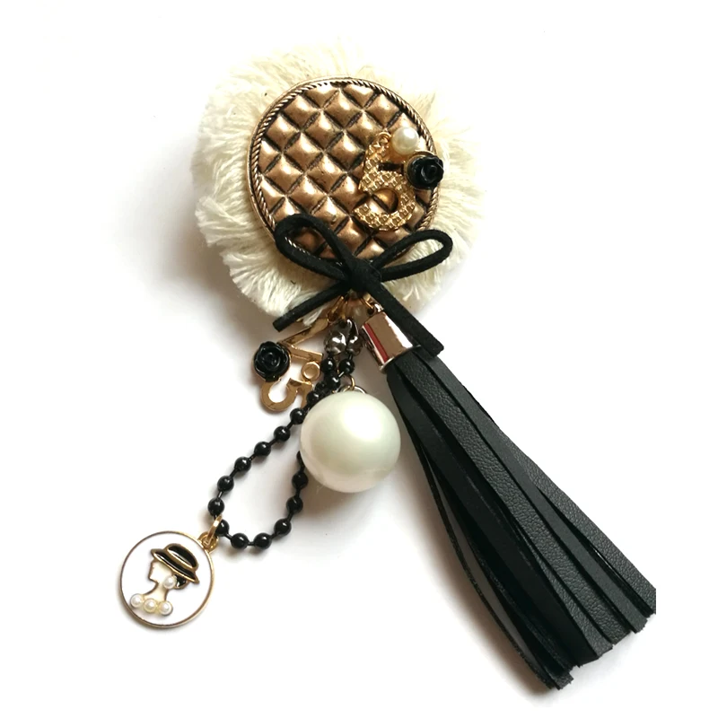 Retro Design No.5 Long tassel Brooches pin for Womne Jacket Coat Pins