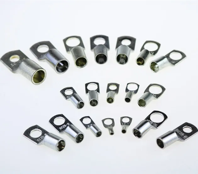 10pcs SC 16-10 Bolt Hole Tinned Copper Cable lugs Battery Terminals Brand New