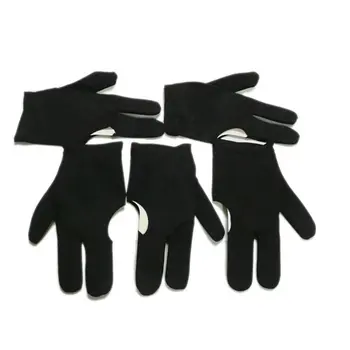 

SZ-LGFM-New UK 5 Black Billiards Pool Snooker Cue Shooters 3 Fingers Gloves