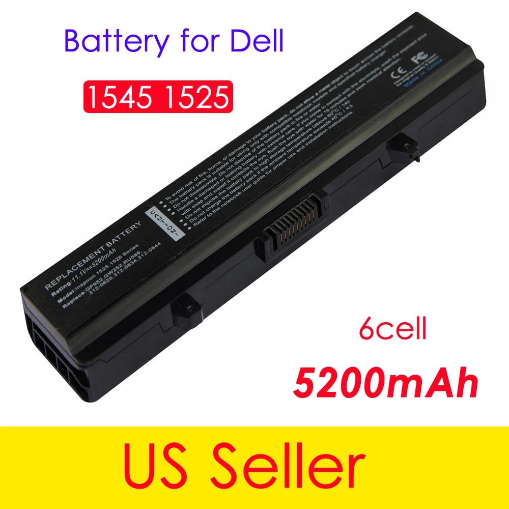 20pcs 5200mah 6cell For Dell Laptop Battery Inspiron 1526 1525 1545