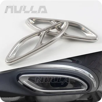 

Tail Outputs Throat Exhaust Cover Trim For Mercedes Benz AMG GLC W205 W213 C E Class 2016-2018 Chrome Decoration Frame