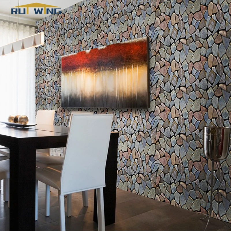 

Stone Brick Wallpaper on wall Roll Self-adhesive 3d Wall Paper wall stickers home decor living room interior