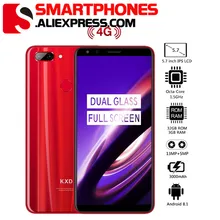 KXD kenxinda K30 5.7 inç 18:9 Android 8.1 MT6750T Octa çekirdek 3GB 32GB 13MP + 5MP/8MP akıllı telefon 3000mAh parmak izi 4G cep telefonu