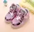 2017 Novas Crianças Sapatos Casuais Meninas Tênis Luzes LED KT Gato Brilhante Único Esporte Sapatos Tamanho Frete Grátis 21-30
