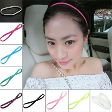 Женская эластичная спортивная повязка на голову, эластичная нескользящая Йога повязки для волос аксессуары магазин XR-Hot