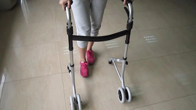 HANRIVER The new type of home - type elderly light fold-folding aid for walking walkers with wheelchairs and wheelchairs 3
