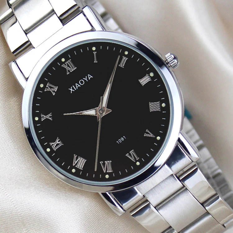 

XIAOYA Luxury Brand Full Stainless Steel Analog Display Date Men's Quartz Watch Business Watch Men Watch Relogio masculino