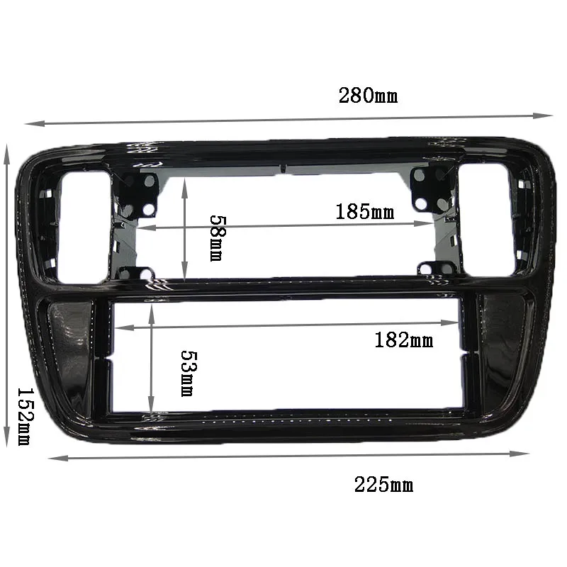 ITYAGUY черный 1Din Автомагнитола фасции Для 2012 Volkswagen Up 2013 Skoda Citigo стерео тире монтажный комплект рамка объемная панель