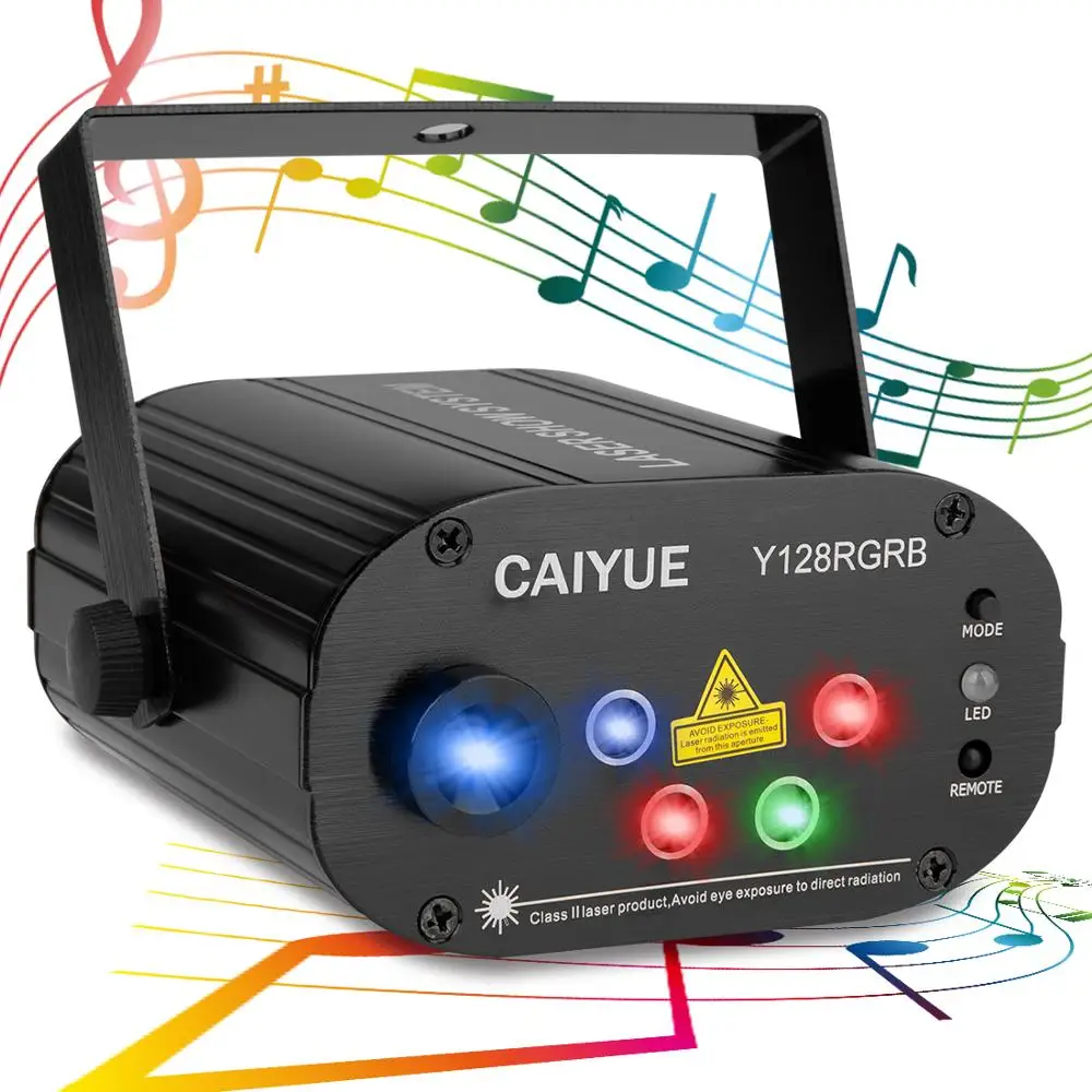 DJ лазерный сценический свет 128RGB узоры проектор 3 Вт синий светодиодный эффект