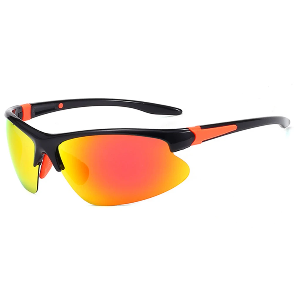 Men Polarized Glasses Ultralight Windproof UV Protective Fishing Cycling Sport Sunglasses MC889 - Color: Black red