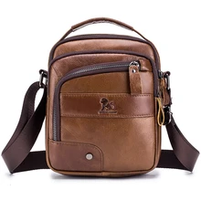 Luxury Brand Genuine Leather Messenger Bag Male Vintage Shoulder Bag Small Casual Cowhide Flap Crossbody Bags For Men Handbag Luxury Brand Genuine Leather Messenger Bag Male Vintage Shoulder Bag Small Casual Cowhide Flap Crossbody Bags For Men Handbag