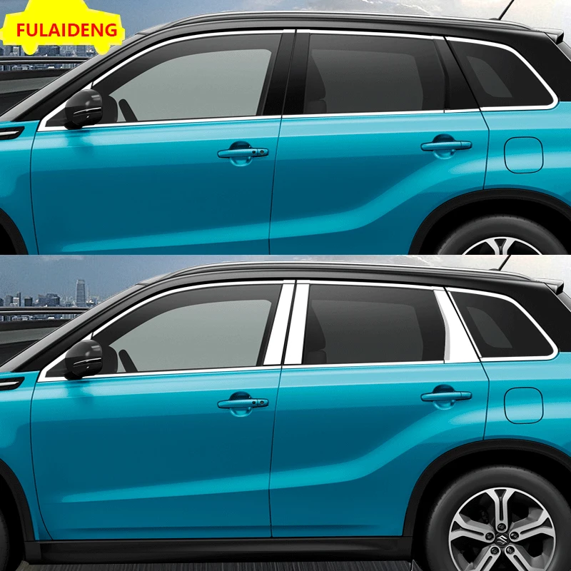 20 шт. для Suzuki Vitara Escudo нержавеющая сталь хром полная отделка подоконника с Центральная колонна стайлинга автомобилей