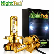 

NightTech 70W 8000lm H4 LED Car Headlight H7 H11 LED Headlights Bulbs HB3/9005 H1 Auto Bulb Headlamp White 6500K Light 12v 24v
