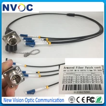 SM, 4C, G657A1, LSZH бронированный кабель, 1 м, ODC квадрат(мама) К LC/UPC волоконный патч-корд перемычка, 50 см от штекера к LC/UPC оптоволоконный разъем