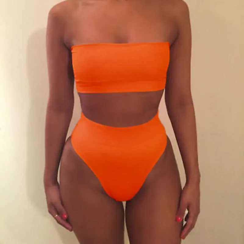 

Sexy Bikini 2017 Women Bandage Lady Bikini Set Push-up Padded Bra 2 Pieces Women Swimsuits Bathing Suit Lady Swimwear