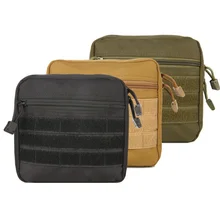 Прочная 1000D нейлоновая наружная пассажирская сумка армейский EDC инструмент сумки molle sub сумка камуфляжная тактическая сумка с карманами