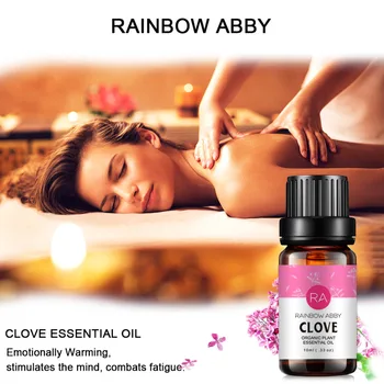 

Free Shipping Clove Essential Oil Relieve Teethache Improve Rough Skin Pure Plant Massage Oil 10ml Aroma Oils Body Massage Oil