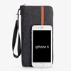 baellerry Long Canvas With Leather Men Wallets Phone Coin Pocket Credit Card Holder Male Purse Large Capacity Clutch Bag For Man 2