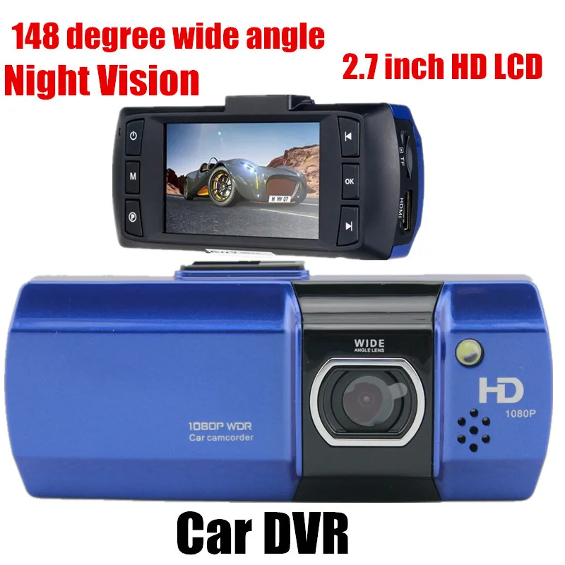 Новый оригинальный автомобильный видеорегистратор камера Full HD 2,7 дюймов lcd широкоугольный 148 градусов g-сенсор ночного видения Видеокамера
