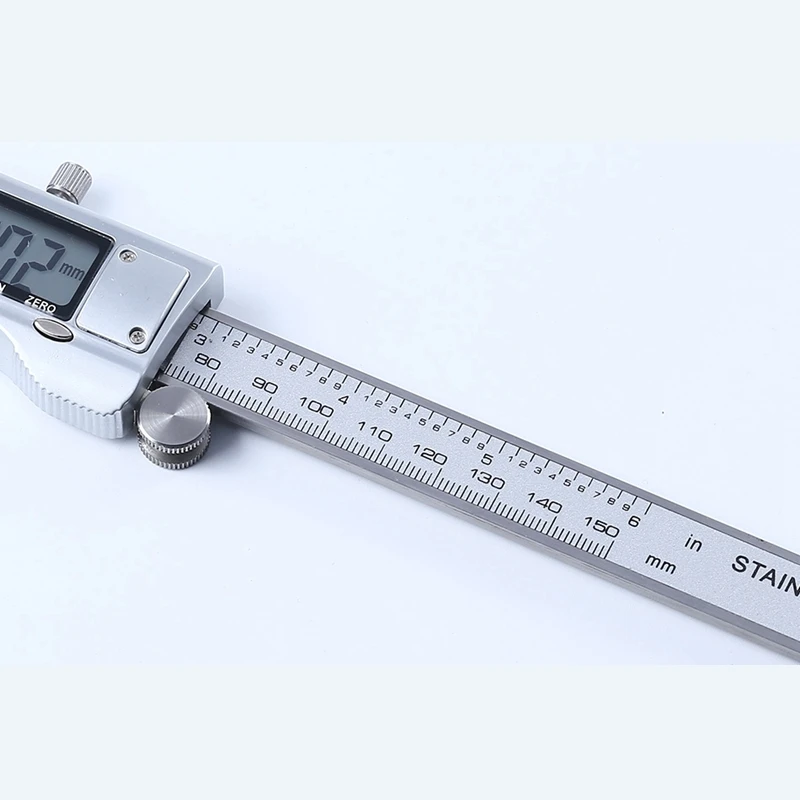 0-300mm/12" Portable Digital Stainless Vernier Caliper 0.01mm/0.005" LCD Electronic Caliper Micrometer Gauge Measure Ruler - Image 6