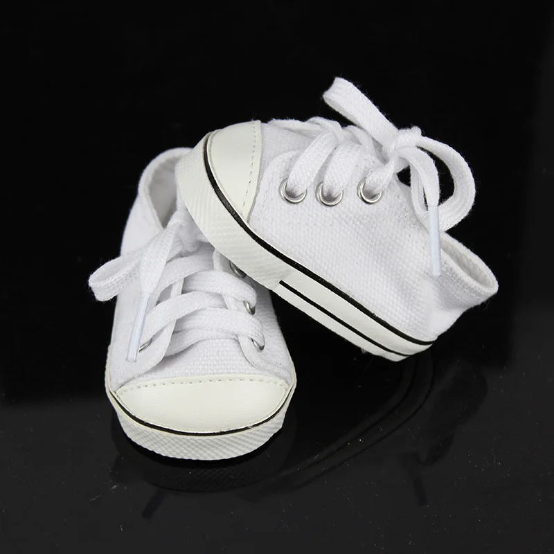 New White Sneaker Fit For 43cm Baby Born Zapf