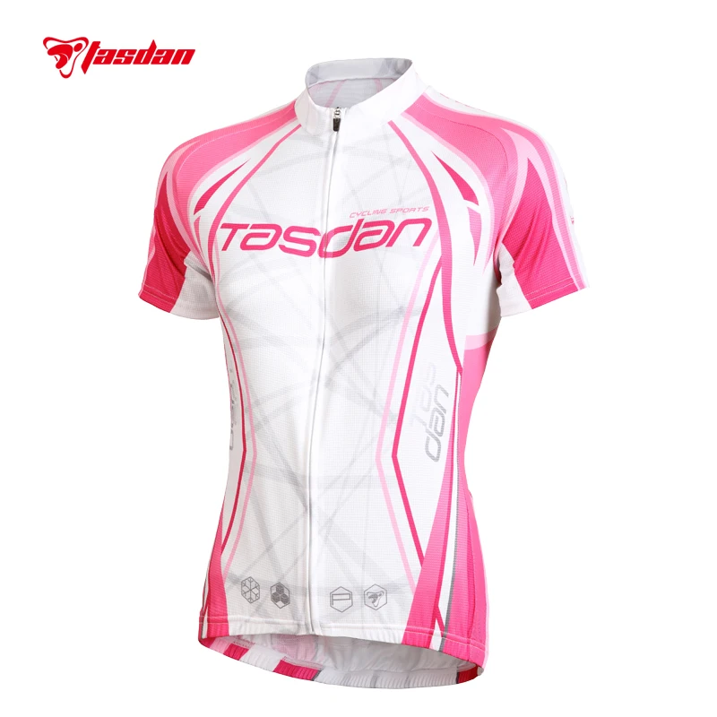 

Tasdan Women's Cycling Jersey Short Sleeve Wear Cycling Clothes Bike Bicycle Clothings High Quality Subliamtion Print Quick Dry