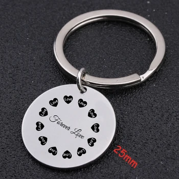 

Engraved Forever Love Fashion Keychain For Lovers Couple Boyfriend Girlfriend Valentine Gift Key Ring Holder Exclusive Tag