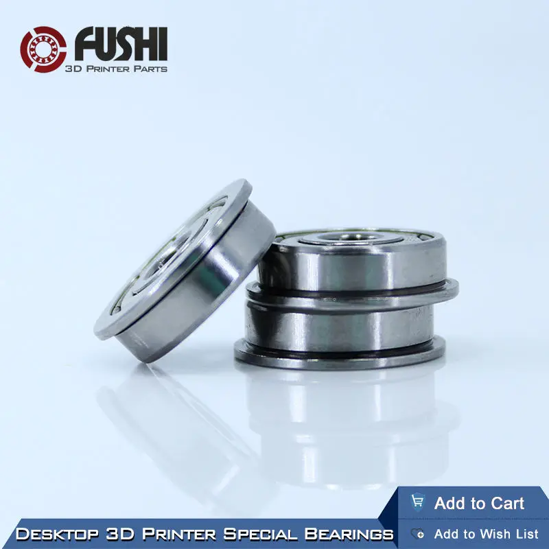 Desktop 3D Printer Flange Bushing Ball Bearing F624ZZ 10PCS for Kossel/ Prusa i3