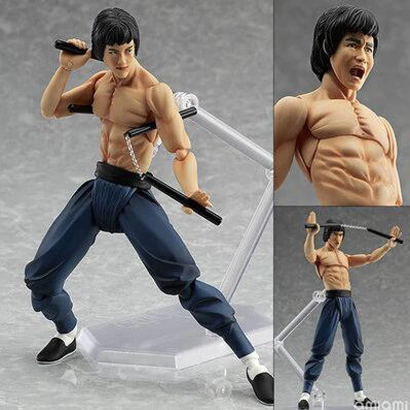 14 см Брюс Ли Figma 266 ПВХ фигурка BJD Коллекционная модель игрушки кунг фу|action figure|pvc