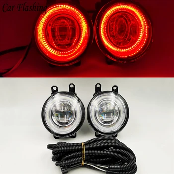 

Car Flashing 2Pcs LED Angel Eyes Fog Light Lamp DRL Daytime Running Light Daylight For Toyota RAV4 Fortuner Vigo Revo Venza Rush