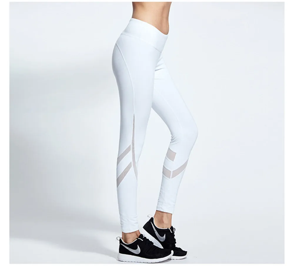Yoga Sports Leggings For Women 2017 Sports Tight Mesh Yoga Leggings Comprehension Yoga Skinny Pants Women Running Tights Women (5)
