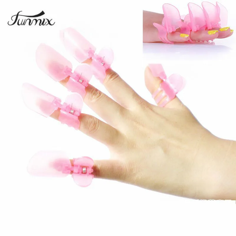 10pcs Sets New Arrival Nail Tools Manicure Nail Polish Varnish Protection Clip Tip Protectors Covers Pink Nail Tools Nail Polish Protectormanicure Protector Aliexpress