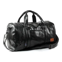 2016 New Arrival Men Bag Pu Leather Men’s Travel Bags Casual Duffle Bags Bucket Handbags One Shoulder Cross Body Bag